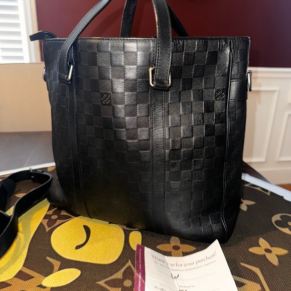 Louis Vuitton Handbags - Designer Black Checkered Tote Bag taking offers👀